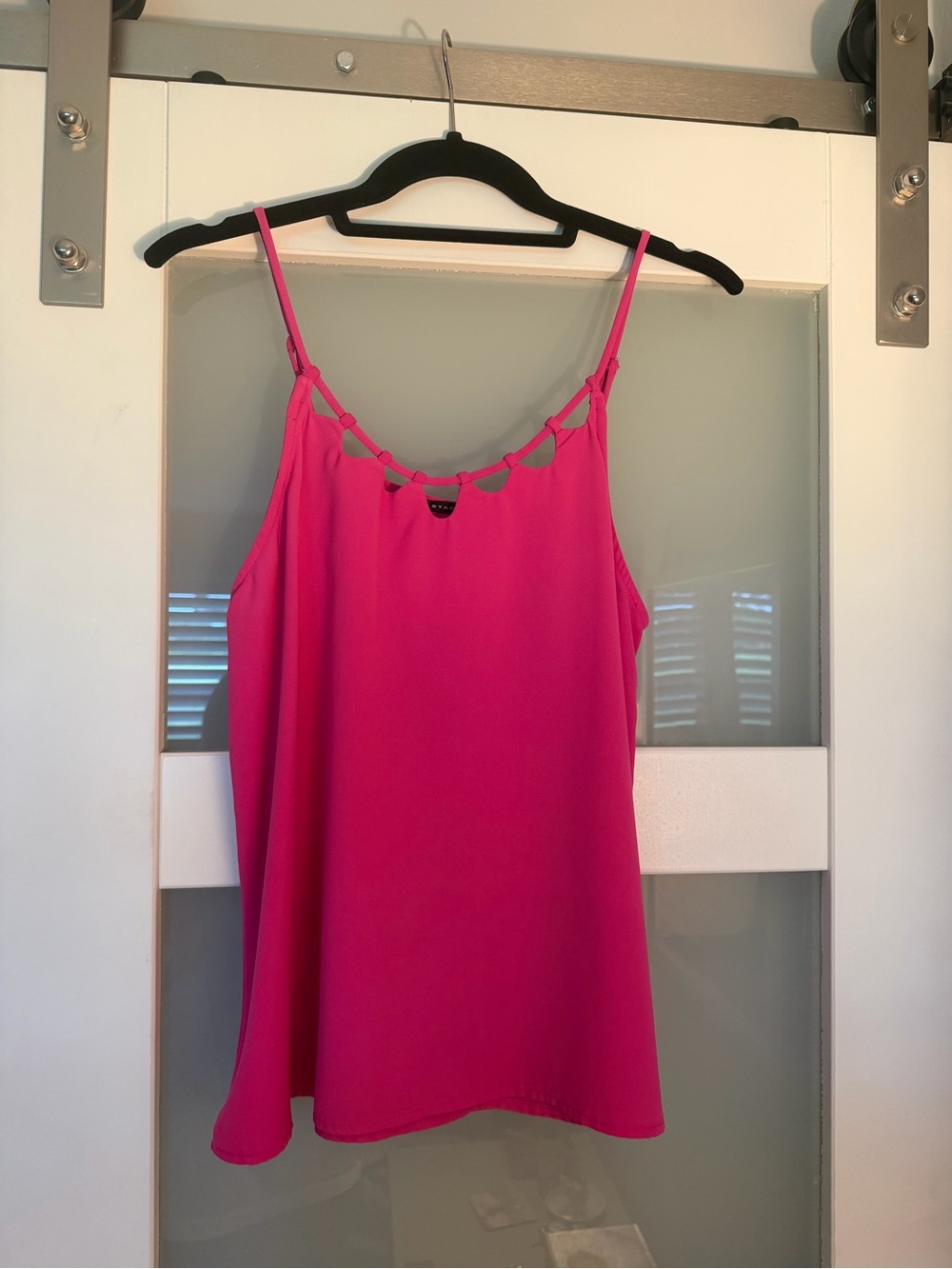 Staccato Bright Hot Pink Spaghetti Strap Tank Top
